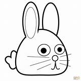 Bunny Coloring Pages Rabbit Cute Printable Drawing Easter Face Outline Kids Realistic Bunnies Rabbits Head Print Spring Baby Color Drawings sketch template