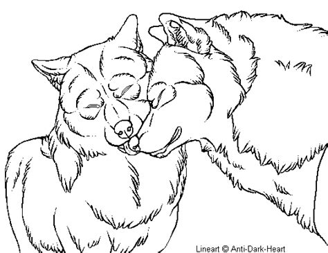 zombie wolf lineart sketch coloring page
