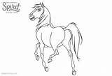 Spirit Coloring Pages Riding Horse Printable Kids sketch template