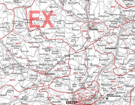 south devon postcode map sector map 3