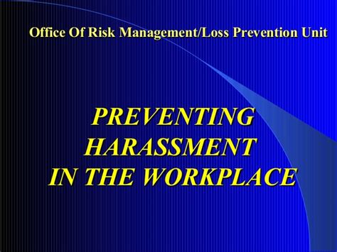 preventing harassment in the workplace training by dcc