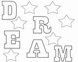 Coloring Pages Dream Word sketch template