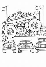Coloring Mud Truck Pages Getcolorings Monster Digger Grave sketch template
