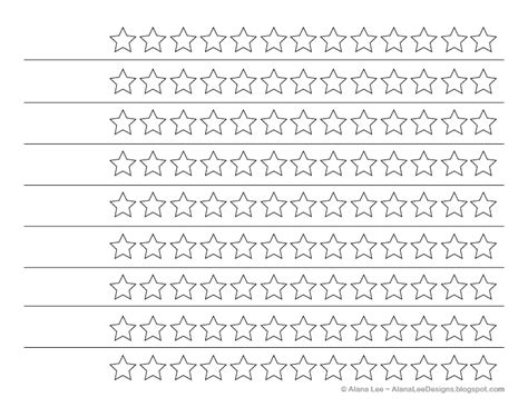 printable star chart templates printable