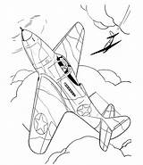 Fighter War Ww2 Plane Aircraft Drawing Coloring Drawings Pages Wwii Soldier Military Airacobra Sheets Getdrawings Go Print Next Back sketch template