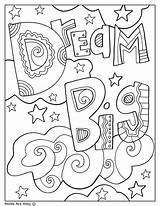 Coloring Pages Colouring Kids Dream Quotes Doodle Big Classroom Educational Alley Quote School Doodles Printable Sheets Classroomdoodles Inspirational Words Believe sketch template