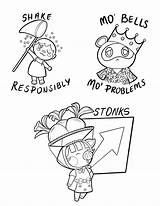 Bored Animalcrossing sketch template
