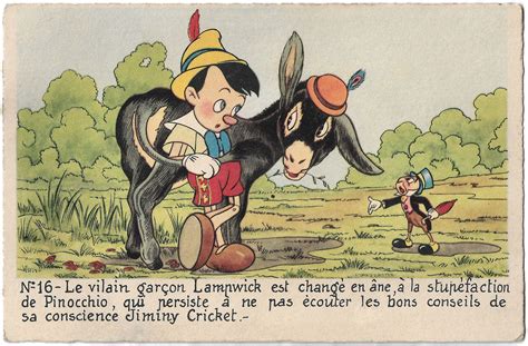 Pinocchio 1940 French Postcard By Editions E