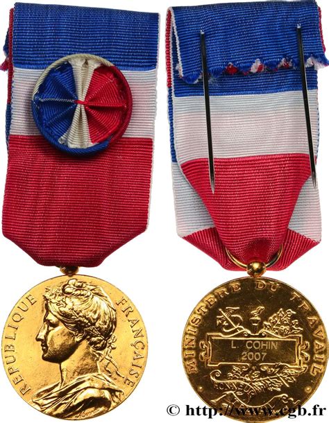 cinquiÈme rÉpublique médaille d honneur du travail 30 ans fme 591846