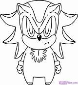 Shadow Coloring Hedgehog Pages Drawing Print Step Sheets Color Kids Chibi Easy Draw Designlooter Popular Library Clipart 61kb Coloringhome sketch template
