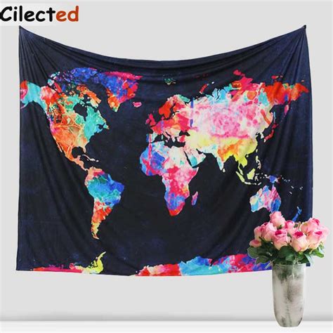 buy cilected wall art home decor tapestry black world