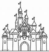 Disneyland Castle Coloring Pages Getcolorings Printable Color Print sketch template