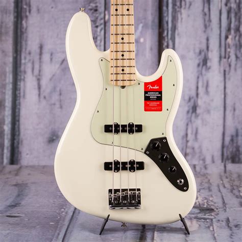 Fender American Professional Jazz Bass Olympic White For Sale