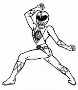 Ranger Coloring Power Red Rangers Book sketch template