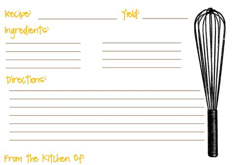 images  printable blank recipe templates  printable full
