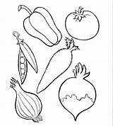 Vegetables Coloring Fruits Pages Fruit Drawing Colouring Color Kids Different Vegetable Types Cornucopia Food Veggies Worksheet Print Drawings Printable Kinds sketch template