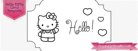Printable Hello Kitty Card Template — Printable