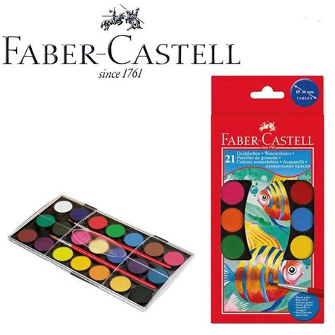 faber castell watercolors paint box   colors faber castell