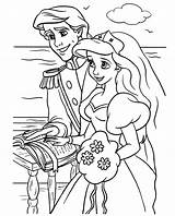 Coloring Pages Wedding Disney Mermaid Little Princess Colouring Ariel Kids Coloring4free Bestcoloringpagesforkids Print Spring Princesses Cartoon Printable Bride Book Popular sketch template