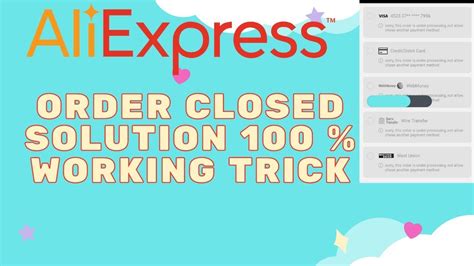 aliexpress order closed solution youtube