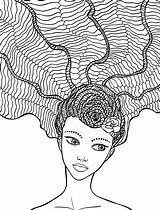 Hair Crazy Getdrawings Drawing Coloring Pages sketch template