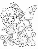 Coloring Strawberry Shortcake Pages Bitty Berry Butterfly Activity sketch template