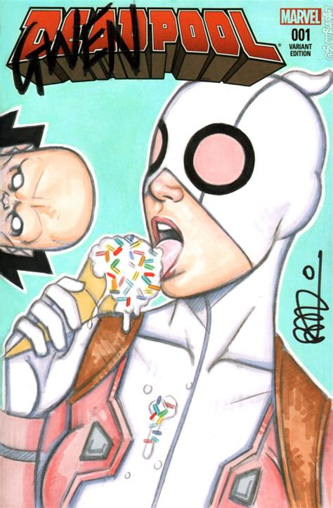 Gwenpool Ice Cream Freaks And Geeks Comics Artwork Spider Gwen