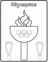 Olympics Torch Primarygames Preschool sketch template