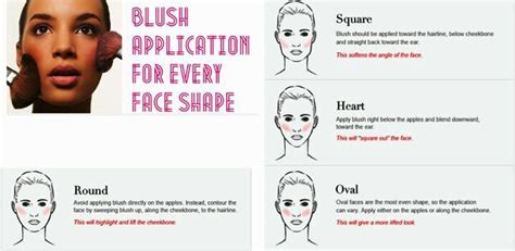 blush application for every face shape blush application face shapes
