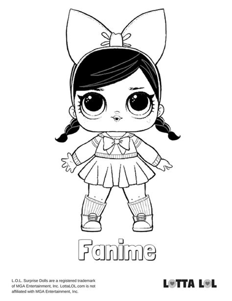fanime coloring page lotta lol lol dolls coloring pages ladybug