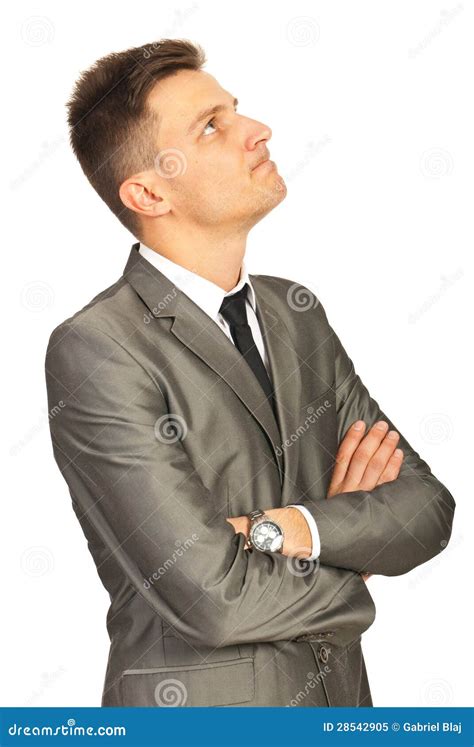 confused business man   royalty  stock photo image