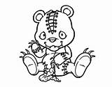 Bear Scary Coloring Teddy Pages Evil Creepy Drawing Clown Colorear Color Adults Para Drawings Getdrawings Book Coloringcrew Emo Dibujo Template sketch template