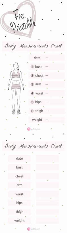 body measurement tracker spreadsheet lovely   body measurement