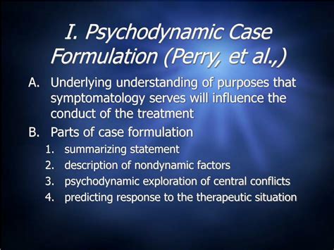 Ppt Case Formulation Using Object Relations Theory Powerpoint