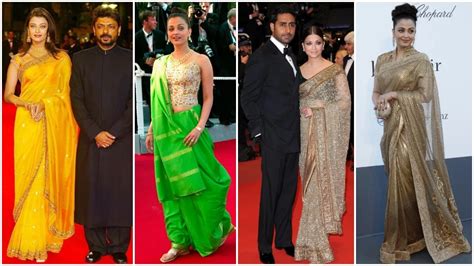 Cannes Aishwarya To Kangana When Bollywood Stars Wore Sarees To The