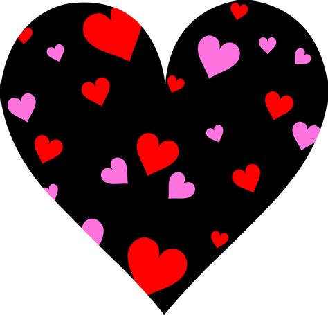 cute patterned valentines day heart  clip art