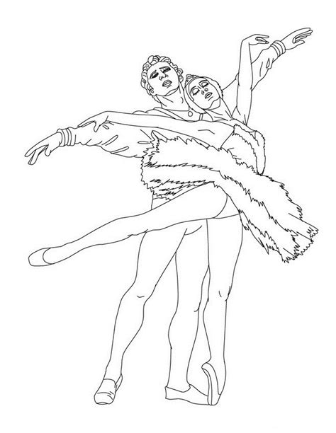 swan lake ballet coloring pages coloringmecom