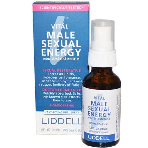 Liddell Vital Male Sexual Energy With Testosterone 1 0 Fl Oz 30 Ml