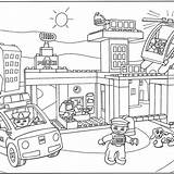 City Coloring sketch template