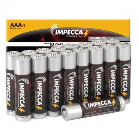 Impecca Aaa Batteries High Performance Alkaline Battery Long Lasting