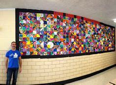 classroom art project silhouettes wcolored circles celebration