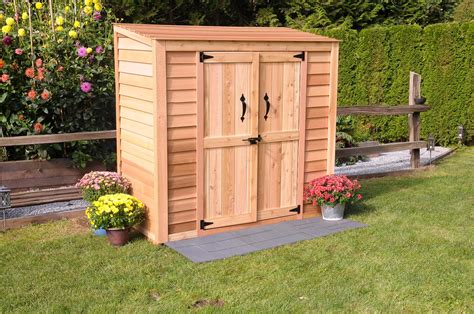 hewetson storage sheds compact series    patio wooden cedar shed