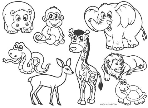 printable zoo coloring pages  kids