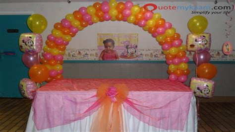 baby girl st birthday decoration ideas youtube