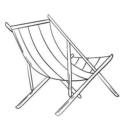 chaise longue  bw vecteurs libres de droits   dimages vectorielles de en bois istock