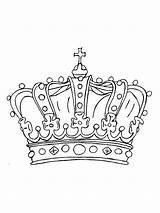 Crown Coloring Pages Printable Color sketch template