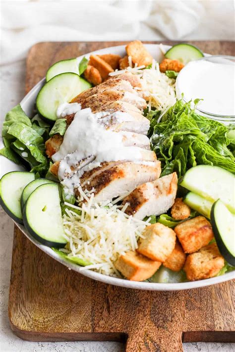 Steps To Prepare Ultimate Lighter Chicken Caesar Salad Chicken Caesar