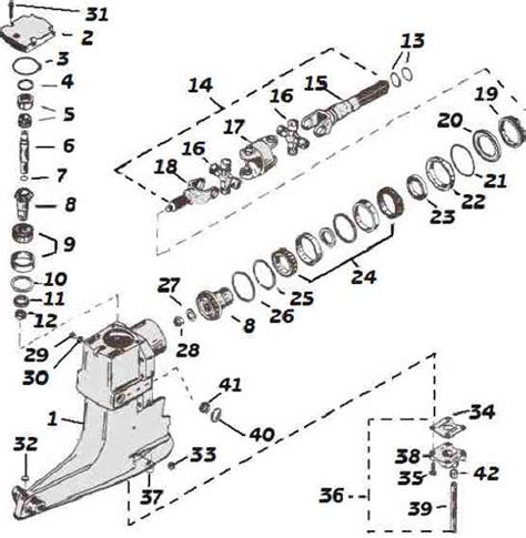 mercruiser alpha  outdrive parts diagram sketch coloring page