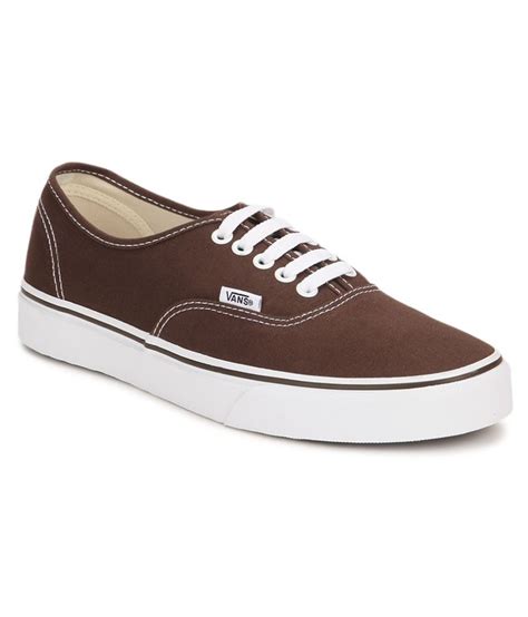 vans authentic sneakers brown casual shoes buy vans authentic sneakers brown casual shoes