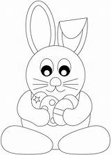 Coloring Easter Bunny Pages Print Easy Cute Color Drawing Printable Face Realistic Template Draw Knuffle Kids Rabbit Stencil Playboy Cartoon sketch template